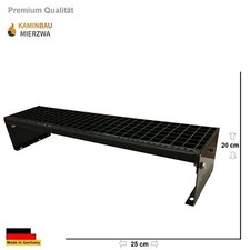 Premium Stahl- Außentreppe Freistehend 1 Stufe 600-1400mm Höhe 20cm in Anthrazit
