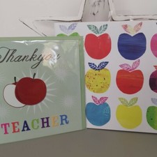 NEU - APPLE Danke Lehrer Karte