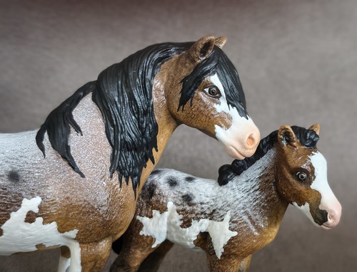 Schleich pferd repainted - pferd,