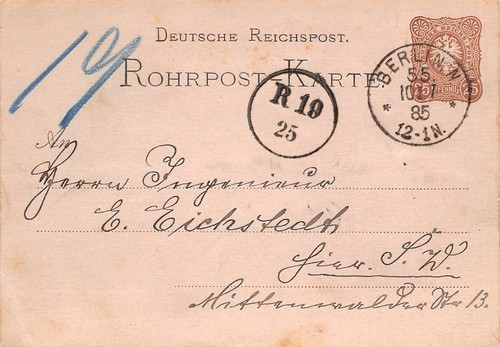 825287 pfennig rohrpost - dr,