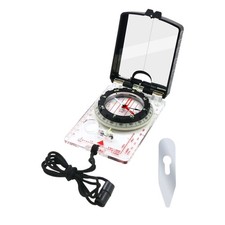Tragbarer kompass Outdoor Camping Wanderkompass Luminous Compass mit Spiegel