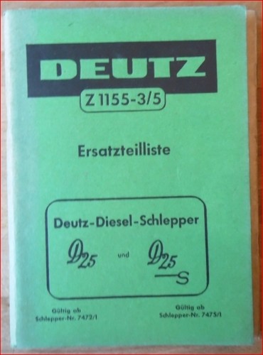 Deutz schlepper d - 25, 25