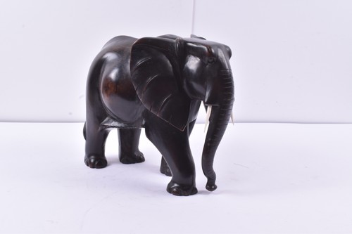 Elefantenfigur holz dunkel - elefantenfigur,