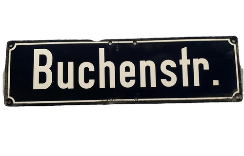 Alt strassenschild buchenstr - strassenschild,