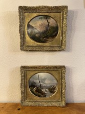 Paar Ölbilder Ölgemälde