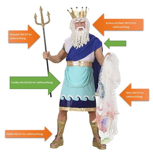 Poseidon tunika neptun götter - poseidon,