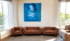 Luxus Designer  Garnitur 3 Teile  Modell Bell Donna  Aniline Dubay Luxus Leder