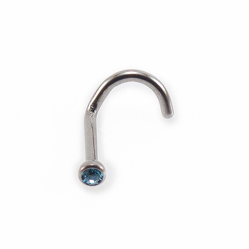 Nasenpiercing mit schmuckstein - nasenpiercing,