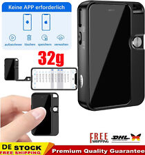 Spionage Magnetisches Aufnahmegerät Sprachaktivierter Mini-Audiorecorder 32GB