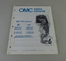 Teilekatalog Johnson Evinrude Außenborder / Outboards 90 / 115 Models Stand 1985