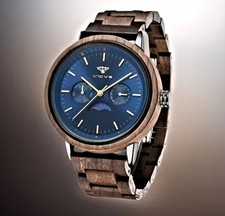 Herren Holz Armband Uhr