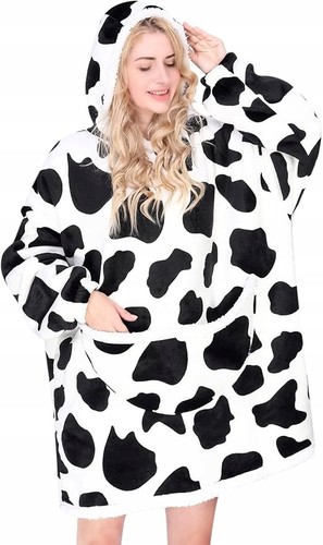 Benass oversized cow - benass, hooded