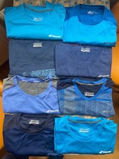 8x BABOLAT Tennis Badminton Shirt T-Shirt Herren Tennisshirt XXL kurzarm NEU