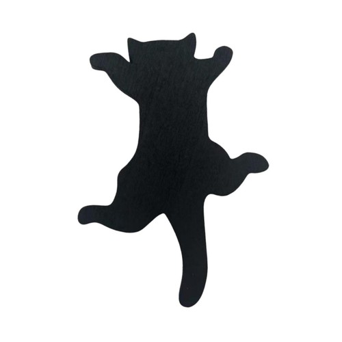 Hölzerne schwarze kator tür - schwarze,