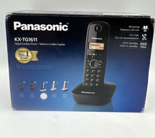 Panasonic KX-TG1611JTW Schnurloses DECT-Basiseinzel mit der Wand montierbar, Sch