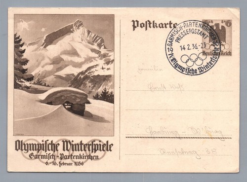 Ganzsache pressepostamt sst - dr,