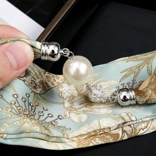 Seidentuch Halskette mit