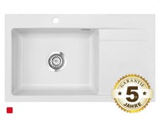 Systemceram Stema 86 SL Satin Keramik-Spüle Handbetätigung