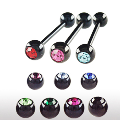 6mm schwarz piercing stab - 1,6mm,