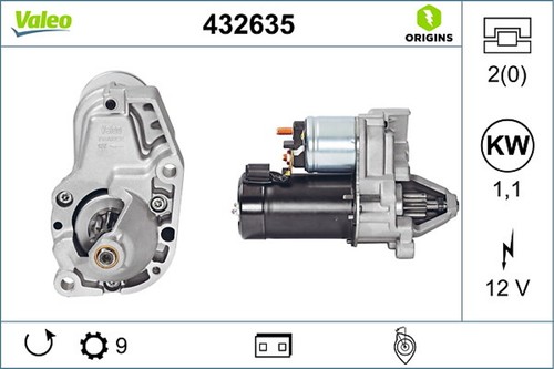 Anlasser starter valeo origins - anlasser,
