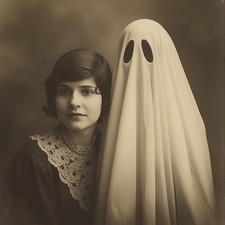 Halloween Frau Geist Gespenst