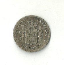 Spanien 1 Peseta 1883 Silber