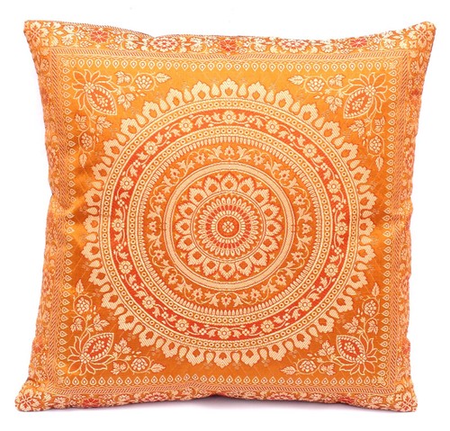 Orange seide kisssenbezug - orange, |