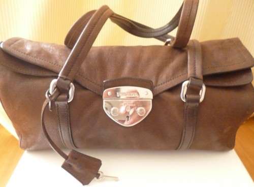 Prada handtasche leder used - prada,