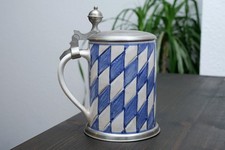 Bierkrug mit Zinndeckel |