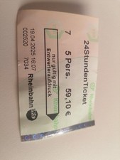Zug ticket Preisstufe  7 Vrs 24 Tagesticket Bis 5 Personen.