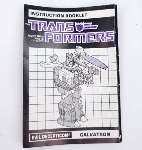 Galvatron leaders booklet - booklet, 1986