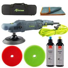Poliermaschine Titan PRP14-2 150 mm + Rupes Rotary Polituren + Polierpads Set 