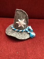 Mini Filzhut Deko Tiroler Hut von Schnapsflasche ca 7 cm hoch Mini Party Hut