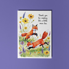 Handgefertigte lustige Füchse