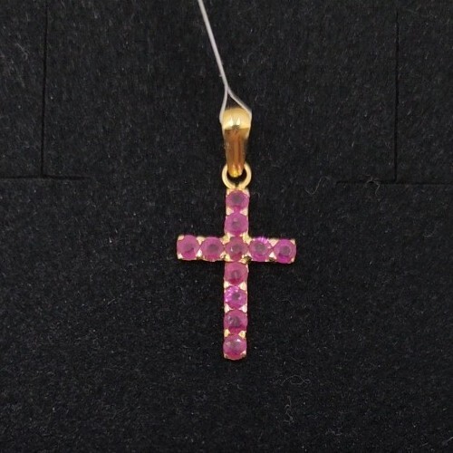 18k gold anhänger - 18k, kreuz