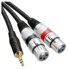 XLR auf 3,5 mm Y-Splitter