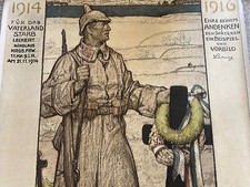 Gedenkblatt an N. Leckert  1. Weltkrieg - FRITZ ERLER -  Original Versandrolle -