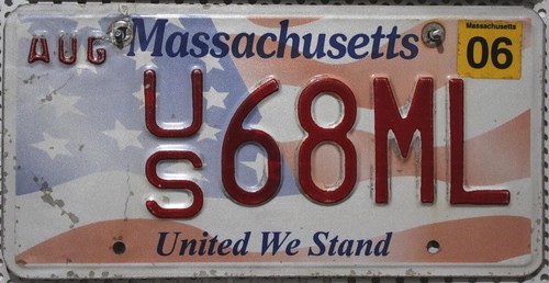 Massachusetts nummernschild - massachusetts,