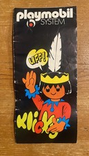PLAYMOBIL first Leaflet 1974 black Rar.!!! Collector, extremely rare, 