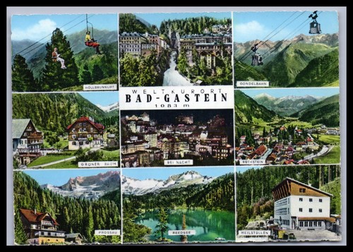 Ansichtskarte bad gastein - ansichtskarte,