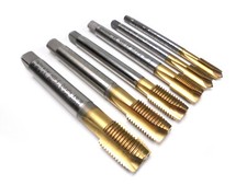 6x Gewindebohrer Hahnreiter HSS-E Dulofix - M16 M14 M12 M10 M8