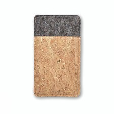 Handytasche aus Filz und gold