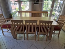 Esstischgarnitur gebürstetes Pinienholz 100×200 Cm