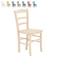 Bunte Rustikale Holzstühle im