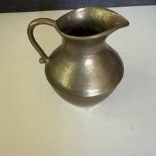Antiker Messingkrug | Handarbeit | 11 cm hoch | rustikale Patina  535 Gr