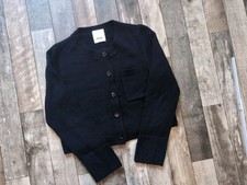 Allude Strickjacke Blau Kaschmir Gr 38 S M