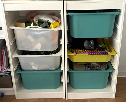 Weiße ikea trofast regale - 2x,