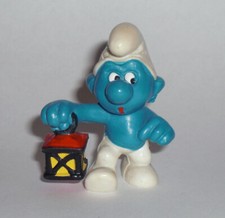 20024 Laternenschlumpf 3.A (GIAN&DAVI) Schleich Emblem W. GERMANY gelber Punkt!