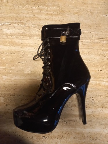 High heel herren lackstiefel - high,