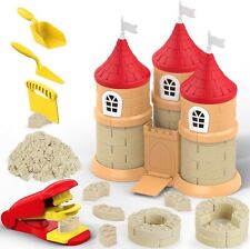 CICIPLAY Spielsand-Set, 1,7 Pfund formbarer sensorischer Sand, Bauformen, Ziegel Pre